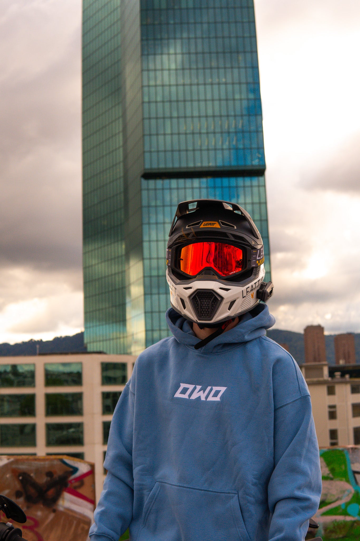 OWO-Hoodie Blau